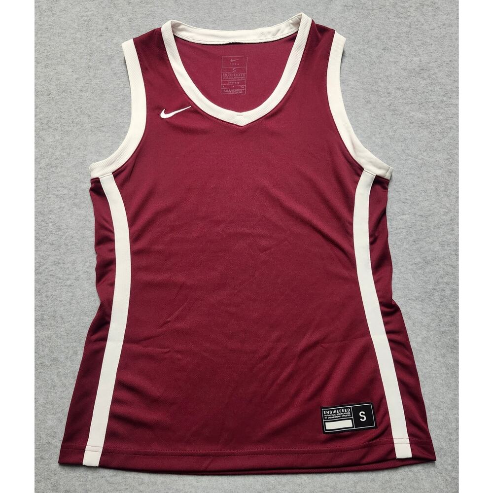 Nike Women’s Small Dri-Fit Tank Top Maroon Sleeveless Athletic Workout Active